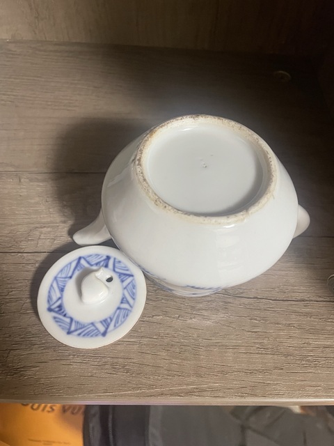古玩陶瓷玲瓏瓷青花執壺拍賣，當前價格1200元