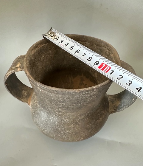 古玩陶瓷陶雙耳壺拍賣，當前價格3000元