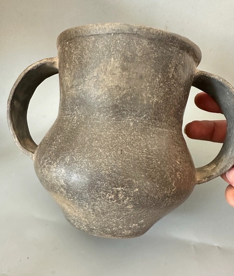 古玩陶瓷陶雙耳壺拍賣，當前價格3000元