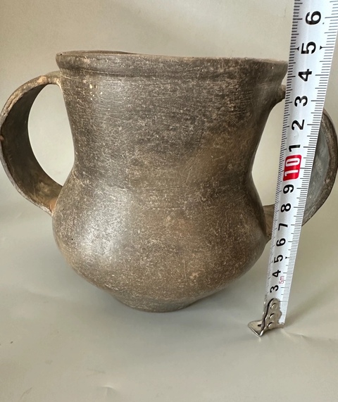 古玩陶瓷陶雙耳壺拍賣，當前價格3000元