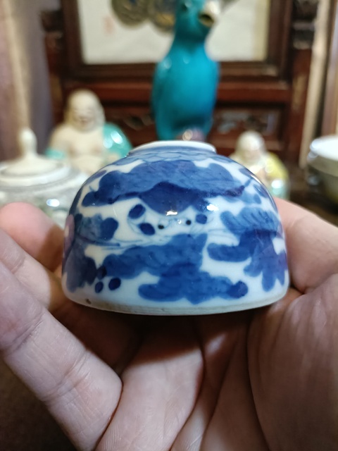 古玩陶瓷光緒 二甲傳臚青花水盂拍賣,當前價格4888元