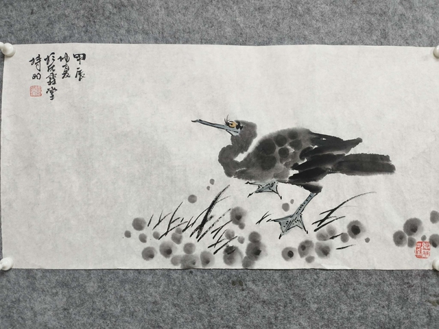 古玩字畫劉持昀老師精品真跡 鸕鶿拍賣，當前價格170元
