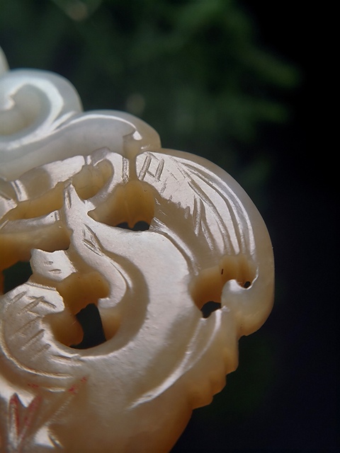 古玩玉器清代和田玉雕“龍鳳佩”拍賣，當前價格9500元