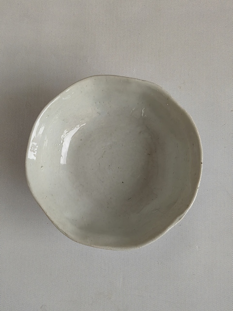 古玩陶瓷粉彩花鳥紋葵口碗拍賣，當前價格298元