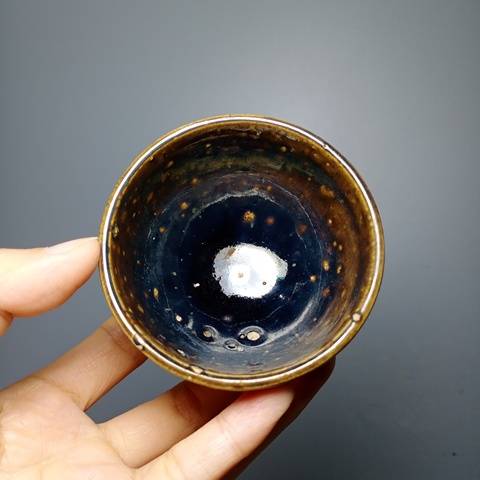 古玩陶瓷清代，窯變杯拍賣，當(dāng)前價(jià)格380元