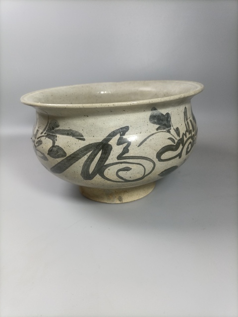 古玩陶瓷明晚清早期青花花卉福字紋香爐拍賣,當前價格2880元