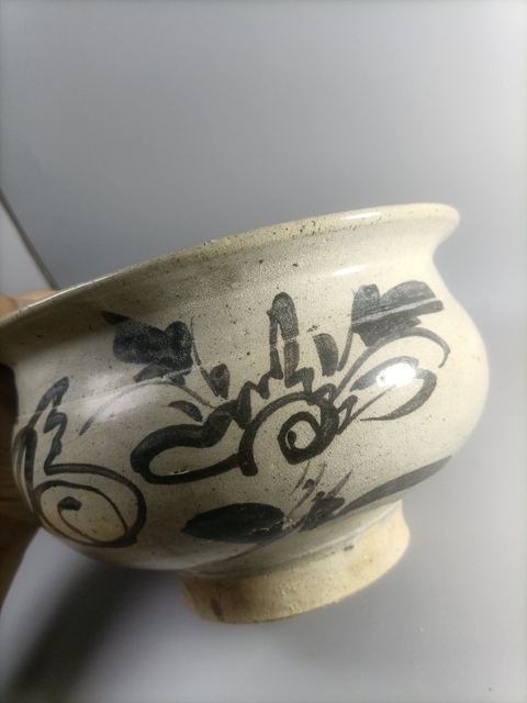 古玩陶瓷明晚清早期青花花卉福字紋香爐拍賣,當前價格2880元