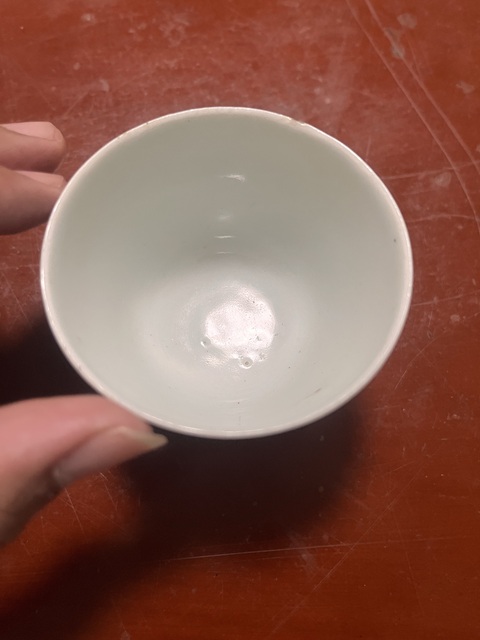 古玩陶瓷民國·一對墨彩海晏河清圖仰鐘杯拍賣，當前價格666元