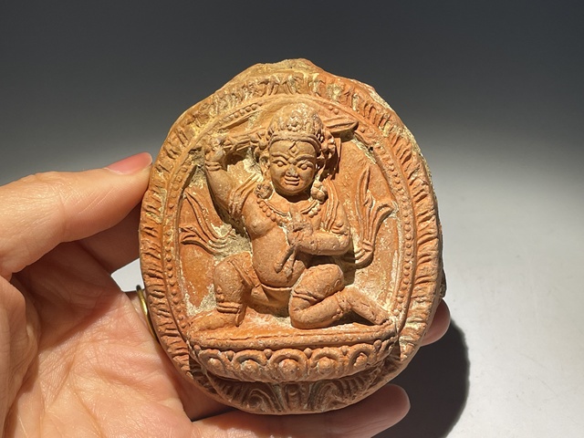 古玩雜項明中期.不動明王擦擦 (西藏寺廟制作)拍賣，當前價格790元