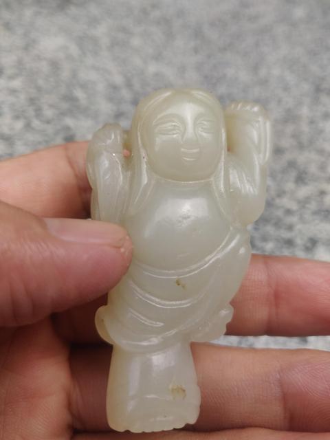 古玩玉器和田玉雕“劉海戲金蟾”拍賣，當(dāng)前價(jià)格288元