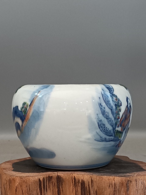 古玩陶瓷青花釉里紅人物故事紋水洗拍賣,當前價格0元