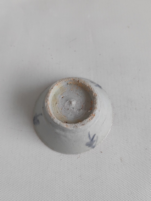 古玩陶瓷青花花卉紋杯拍賣，當前價格450元