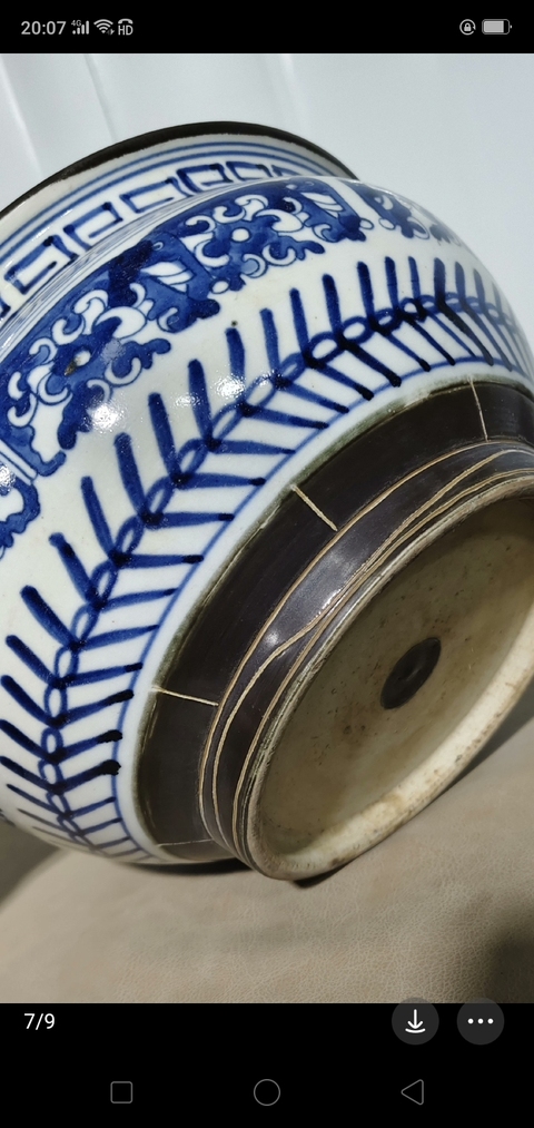 古玩陶瓷清乾隆***青花夔龍紋香爐拍賣,當前價格2856元