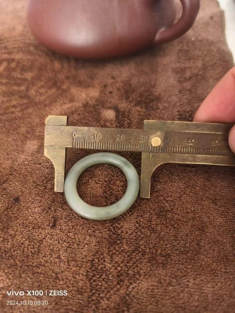 古玩玉器晚清翡翠雕“素紋環”拍賣,當前價格1677元