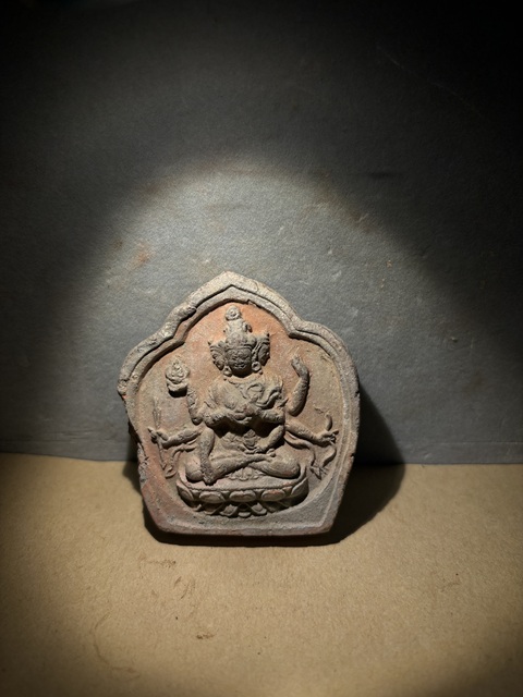 古玩雜項明晚期.??????????? 尊圣佛母擦擦(西藏寺廟制作)拍賣，當前價格800元