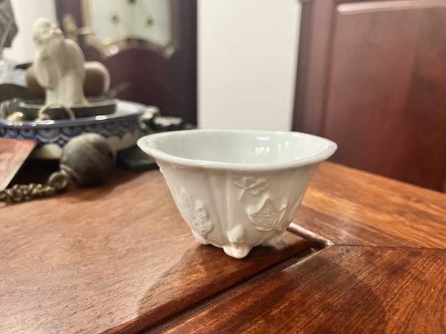 古玩陶瓷民國德化窯杯拍賣,當前價格299元