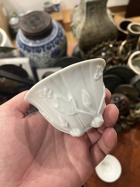 古玩陶瓷民國德化窯杯拍賣,當前價格299元