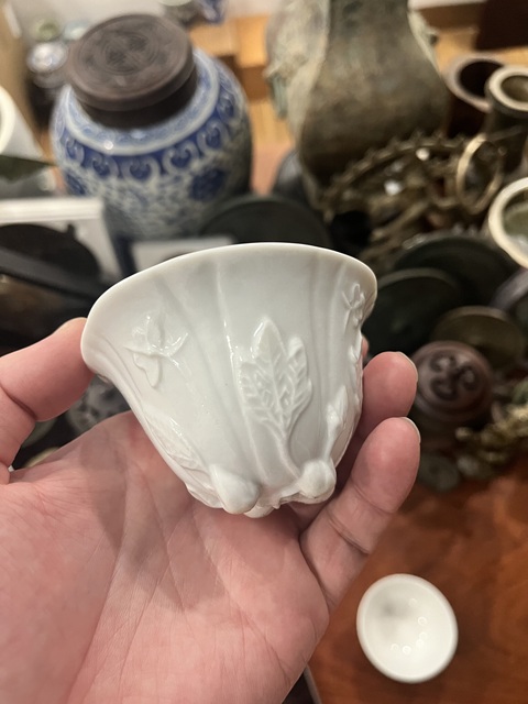 古玩陶瓷民國德化窯杯拍賣,當前價格299元