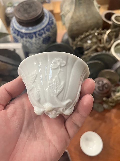 古玩陶瓷民國德化窯杯拍賣,當前價格299元