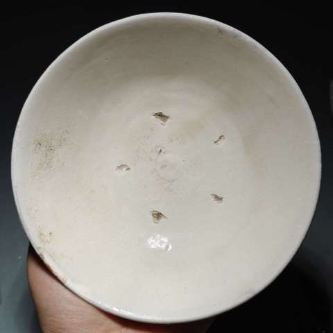 古玩陶瓷磁州窯白釉茶碗拍賣，當前價格0元
