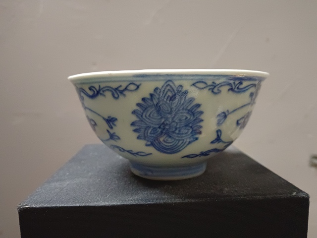 古玩陶瓷乾隆淡描青花茶圓拍賣,當前價格2280元