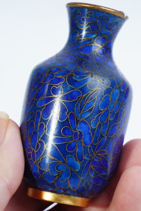 古玩陶瓷景泰藍掐絲琺瑯彩瓶拍賣，當前價格1888元