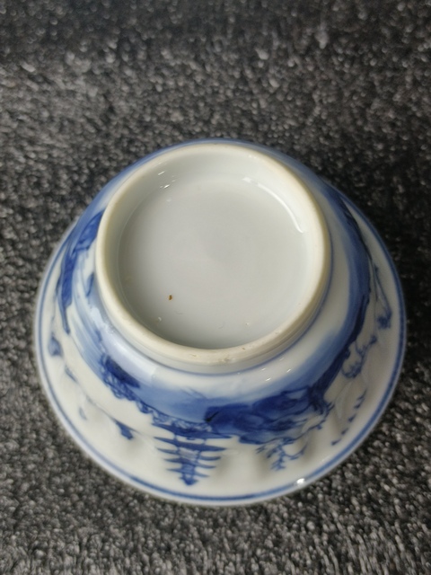 古玩陶瓷(館藏級杯碟)清·康熙·青花山水人物紋杯碟一套拍賣,當前價格0元