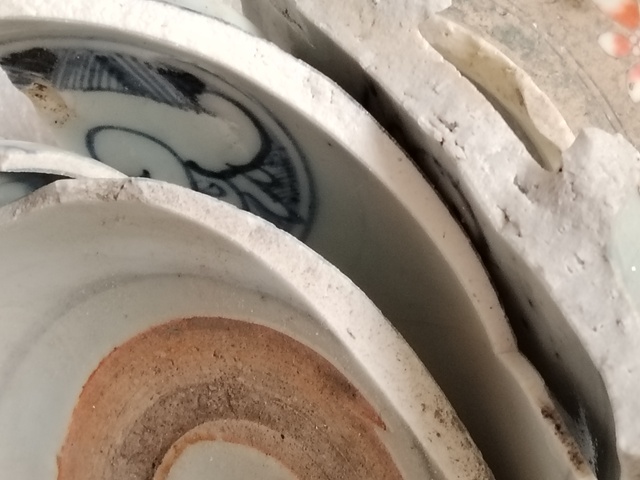 古玩陶瓷明清瓷片一組拍賣,當前價格99元