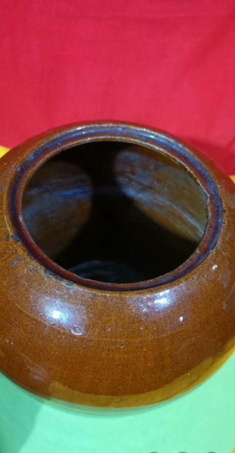 古玩陶瓷鈞紅釉西瓜罐拍賣，當前價格3600元