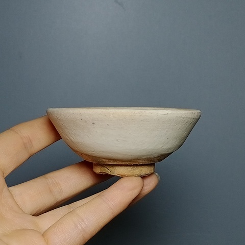 古玩陶瓷金元,磁州窯、白釉茶盞拍賣,當前價格388元