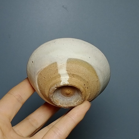 古玩陶瓷金元,磁州窯、白釉茶盞拍賣,當前價格388元