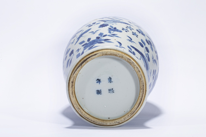 古玩陶瓷清晚·青花花鳥紋梅瓶拍賣,當前價格1588元