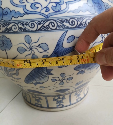 古玩陶瓷魚藻紋青花罐拍賣，當前價格150000元