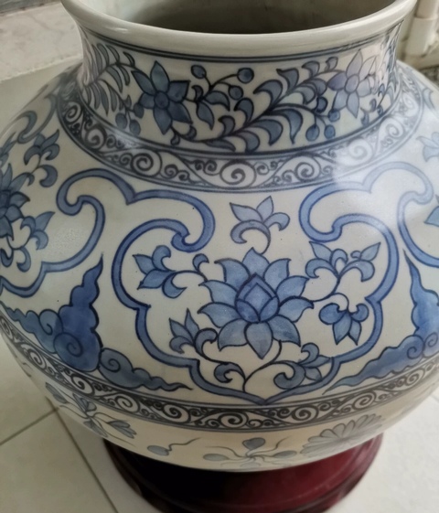 古玩陶瓷魚藻紋青花罐拍賣，當前價格150000元