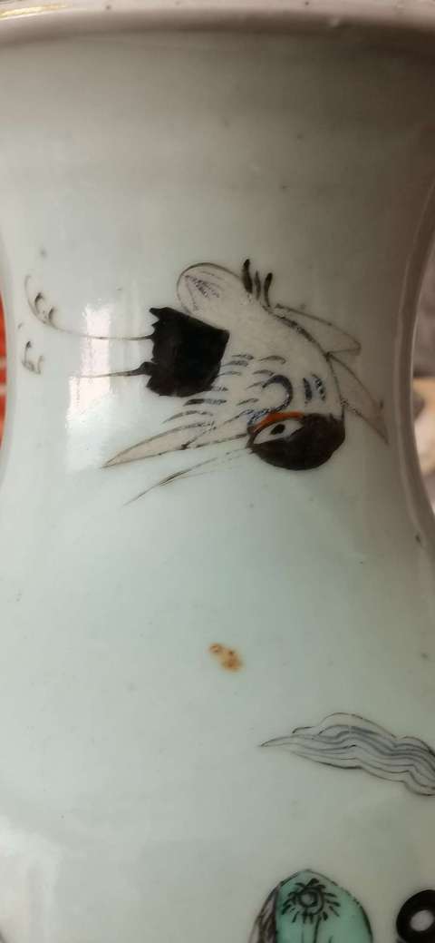 古玩陶瓷麻姑獻(xiàn)壽粉彩人物故事瓶拍賣(mài)，當(dāng)前價(jià)格2800元