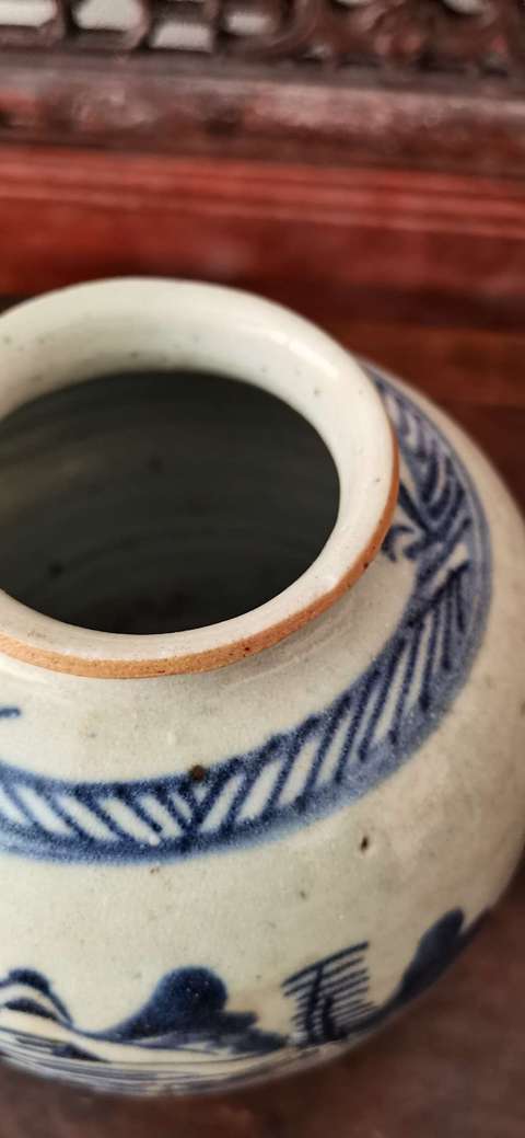 古玩陶瓷青花山水風景紋尊拍賣，當前價格2300元