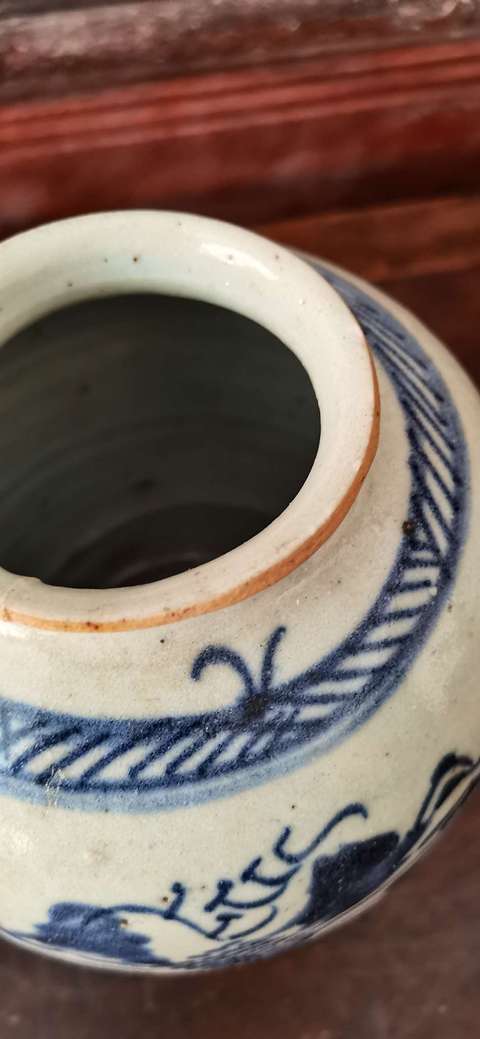 古玩陶瓷青花山水風景紋尊拍賣，當前價格2300元