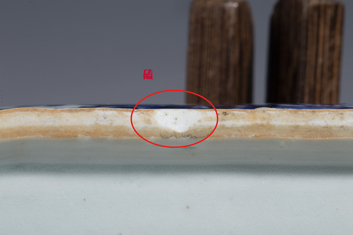 古玩陶瓷清乾隆·青花山水樓閣紋小蓋鍋拍賣，當前價格2180元