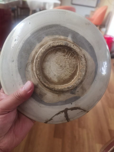 古玩陶瓷磁州窯白地黑花詩文盤拍賣，當(dāng)前價(jià)格100元