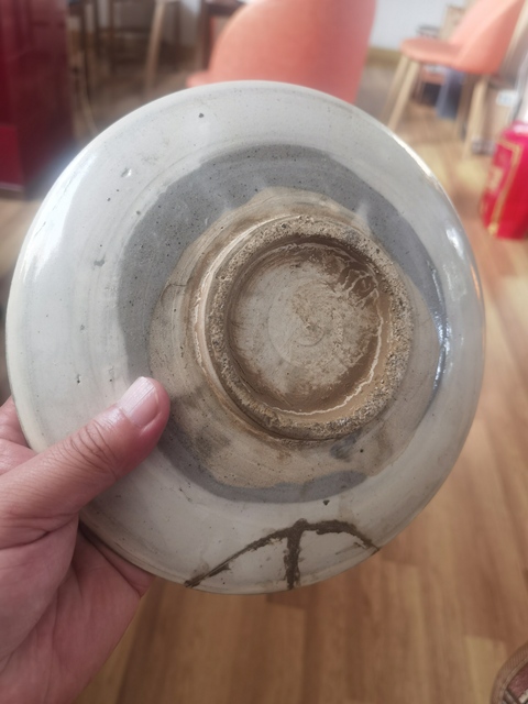 古玩陶瓷磁州窯白地黑花詩文盤拍賣，當(dāng)前價(jià)格100元