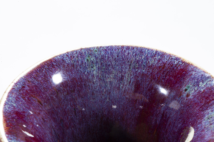 古玩陶瓷清中·窯變紅釉雙耳尊真品鑒賞圖