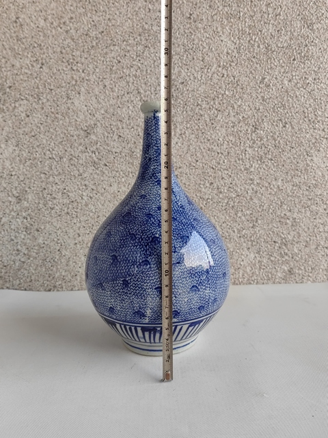 古玩陶瓷青花花卉紋膽式瓶拍賣，當前價格580元
