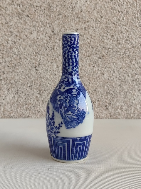 古玩陶瓷青花花鳥紋膽式瓶拍賣,當前價格450元
