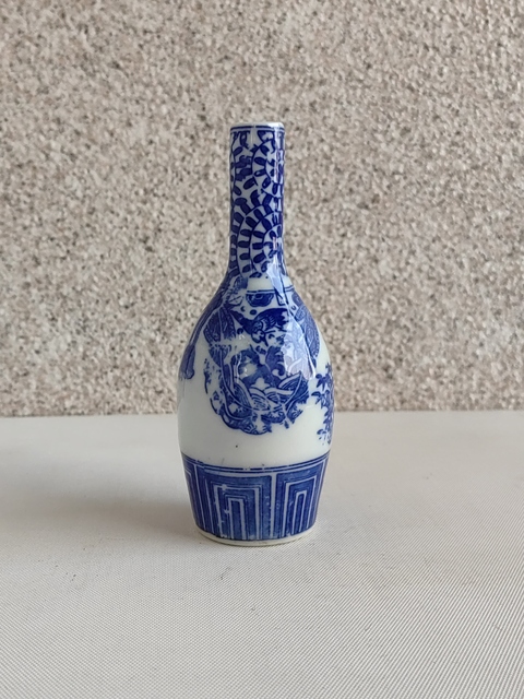 古玩陶瓷青花花鳥紋膽式瓶拍賣,當前價格450元