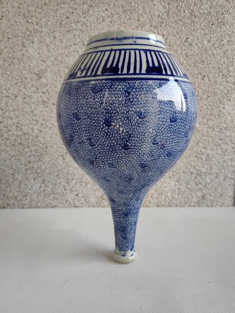 古玩陶瓷青花花卉紋膽式瓶拍賣，當前價格580元