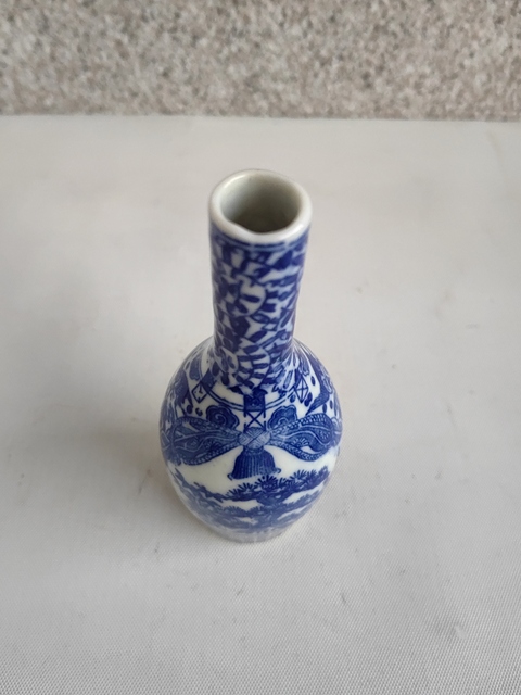 古玩陶瓷青花花鳥紋膽式瓶拍賣,當前價格450元