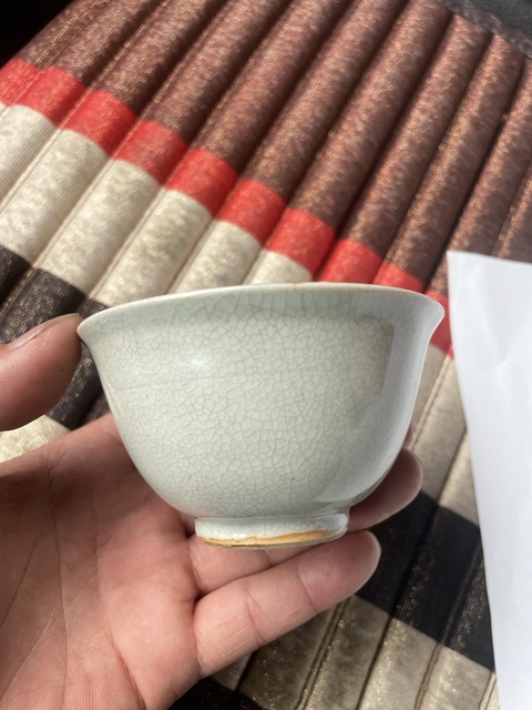 古玩陶瓷哥釉茶圓拍賣，當前價格1500元