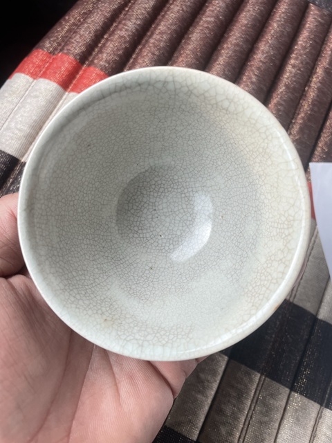 古玩陶瓷哥釉茶圓拍賣，當前價格1500元