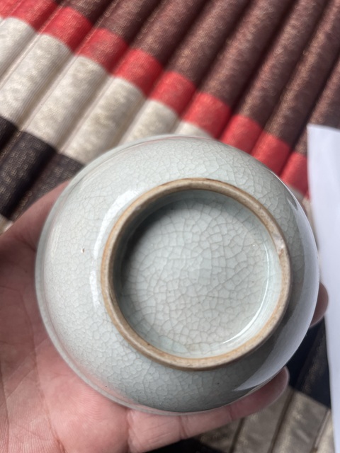 古玩陶瓷哥釉茶圓拍賣，當前價格1500元