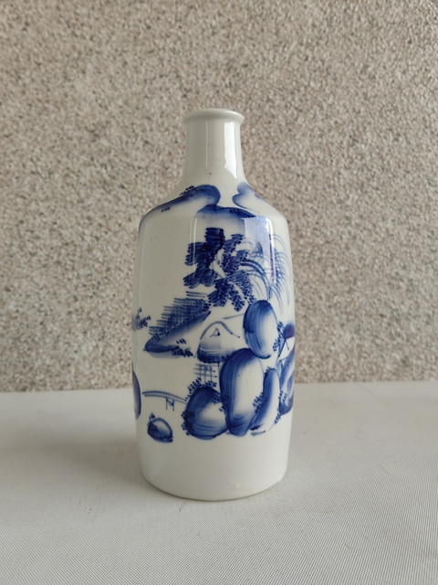 古玩陶瓷青花山水人物紋酒壺拍賣，當(dāng)前價格480元